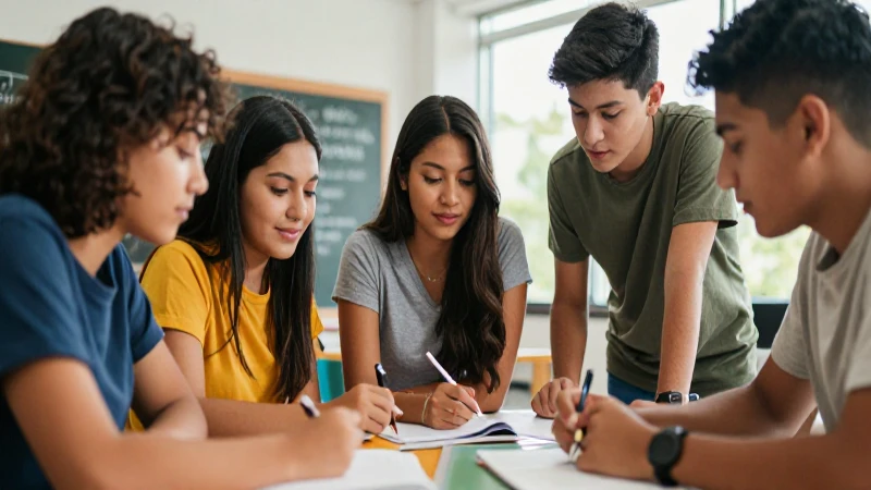Estudiantes mexicanos colaboran en un proyecto vibrante