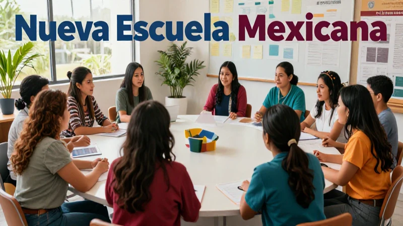 Guía práctica para implementar la Nueva Escuela Mexicana 5 Educadores mexicanos colaboran en centro comunitario