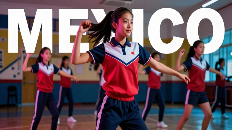 Estudiante mexicano en acción, estilo revista, alta energía