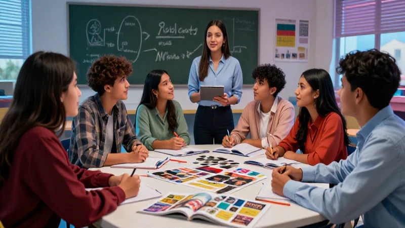 Aprende mejor: Participación activa en la Nueva Escuela Mexicana 3 Estudiantes mexicanos aprendiendo en entorno moderno