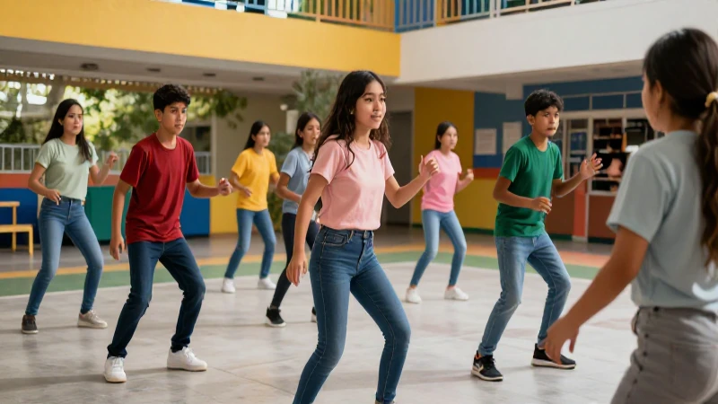 Educación Física y Psicología Deportiva inclusivas: La Nueva Escuela Mexicana promoviendo equidad 3 Diversos estudiantes mexicanos en actividad inclusiva