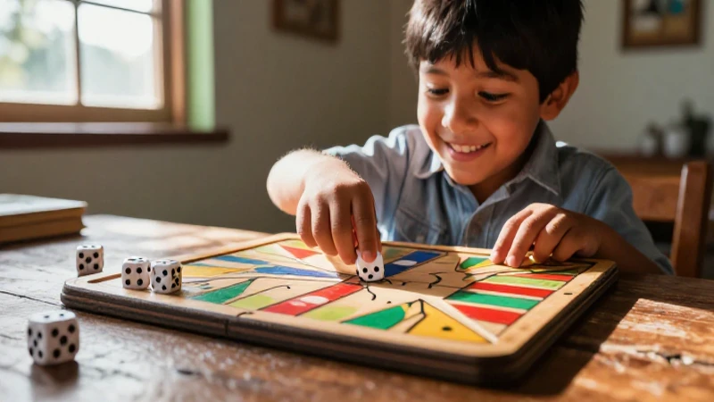 Ilustración vibrante: niño mexicano jugando
