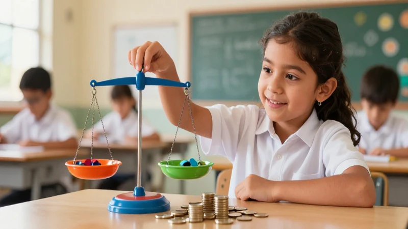 Cómo se lee los decimales: guía completa y ejemplos 3 Niño mexicano ilustrado aprende con monedas y escala