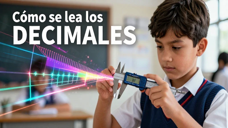 Cómo se lee los decimales: guía completa y ejemplos 7 Aprendizaje de decimales con medición digital