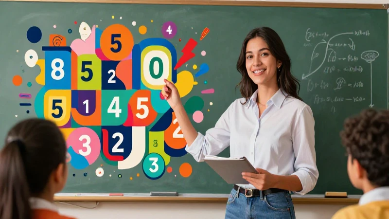 Cómo se lee los decimales: guía completa y ejemplos 5 Ilustración educativa vibrante sobre decimales