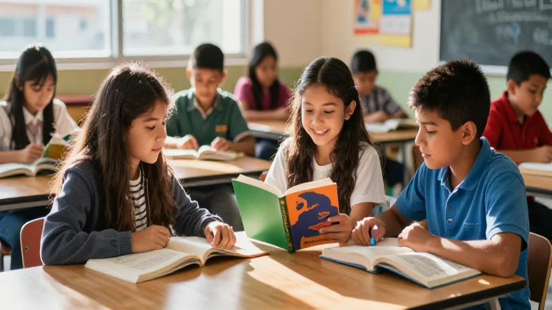 Conoce el lugar donde los libros encuentran su hogar en la escuela 4 Libros y aprendizaje en aulas vibrantes y modernas