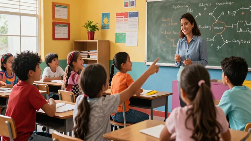 Clase moderna y vibrante con jóvenes estudiantes