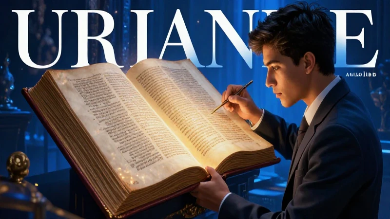 Estudiante mexicano estudia antiguo libro detallado