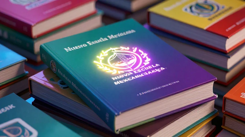 Libros mexicanos modernos, vibrantes y estéticos