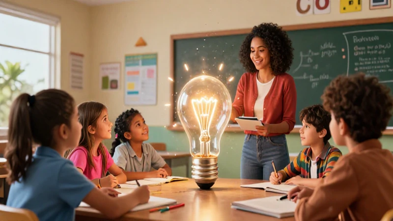 Clase mexicana vibrante con luz de idea