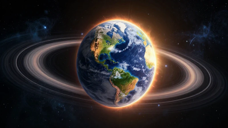Conoce cómo se mueve la Tierra: todo sobre su rotación y traslación 3 Tierra vibrante en órbita, estilo revista educativa
