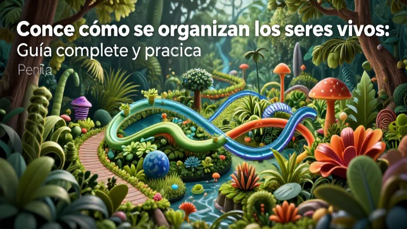 Ilustración de la organización de los seres vivos