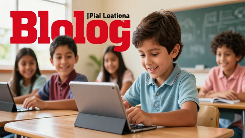 Equidad tecnológica en la Nueva Escuela Mexicana: acceso igualitario 5 Niño mexicano feliz aprende con tecnología