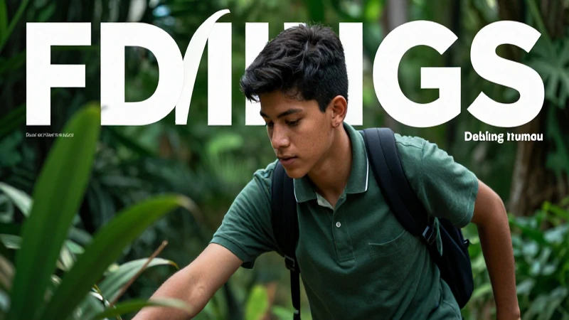 Joven mexicano creciendo en naturaleza vibrante