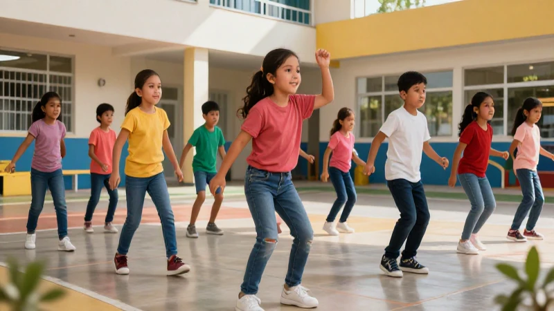 Inclusión y diversidad en la educación física mexicana: consejos para la escuela 3 Niños mexicanos dinámicos en actividad escolar vibrante