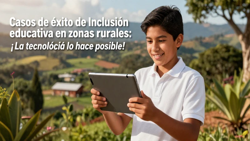 Tecnología impulsa la inclusión educativa rural