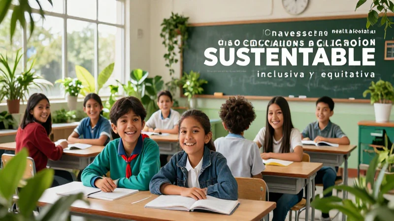 Educación sustentable, inclusiva y equitativa para México