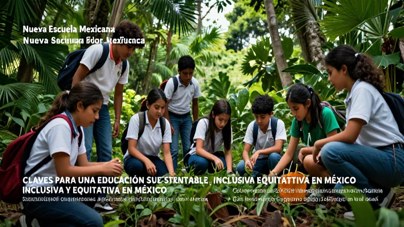 Promover educación sustentable, inclusiva y equitativa en México