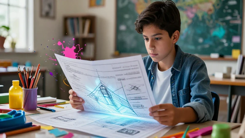 Estudiante mexicano diseña arquitectura con foco vibrante