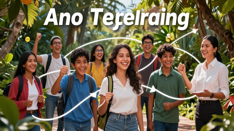 Estudiantes mexicanos aprendiendo en un entorno natural vibrante