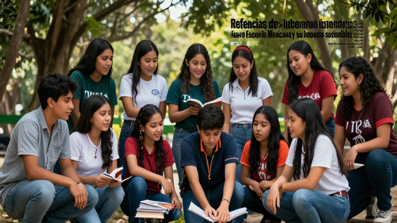Estudiantes colaboran en un entorno natural y educativo