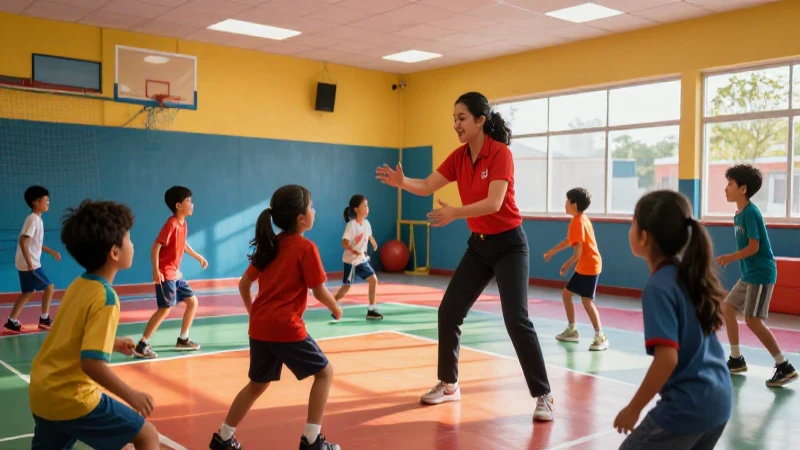 Profesor inclusivo en gimnasio moderno mexicano