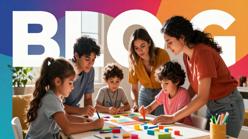 Familia creativa en hogar con estilo mexicano