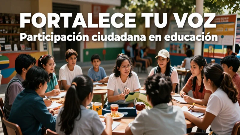 Comunidad fortalece educación con voz
