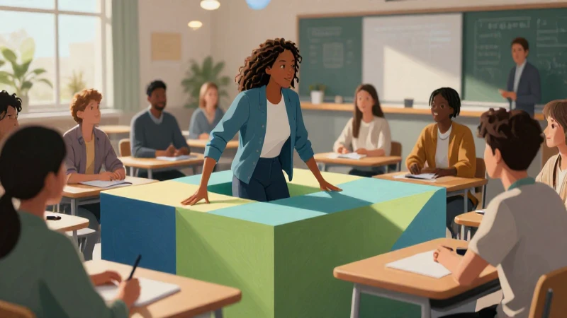 Clase moderna con diseño dinámico y colores vibrantes