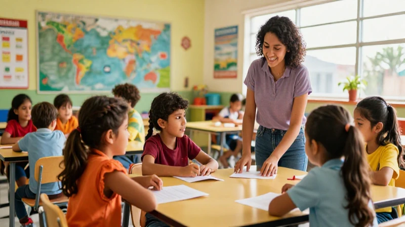 Inclusión y diversidad: Claves para la Nueva Escuela Mexicana 3 Niños diversos colaboran en un aula moderna mexicana