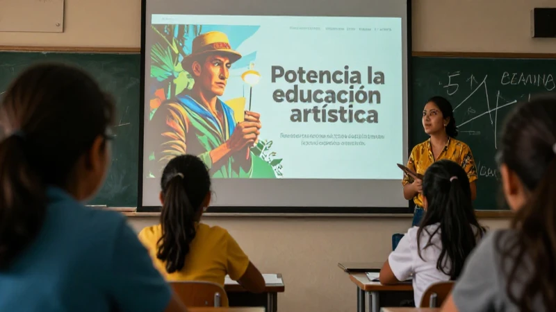 Potencia la educación artística: recursos cinematográficos en el aula 5 Clase mexicana de arte vibrante en pantalla cinematográfica