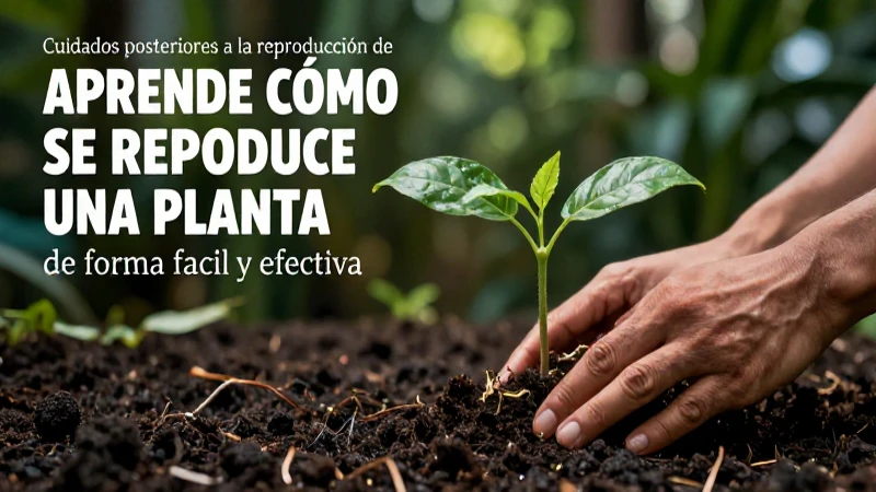 Cuidado de plántula con estilo educativo
