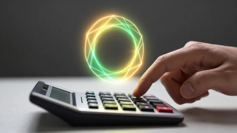 Conoce cómo calcular el área de un círculo fácilmente 4 Cálculo futurista, mano enfocada y esfera brillante