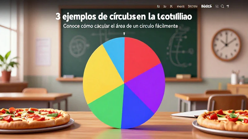 Conoce cómo calcular el área de un círculo fácilmente 6 Ilustración vibrante sobre círculos cotidianos y matemáticas
