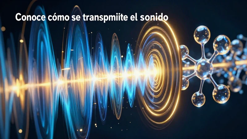 El sonido se transmite a través de ondas vibratorias en un medio