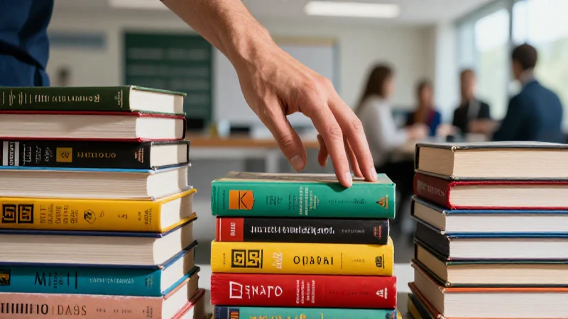Mano busca libros coloridos en México