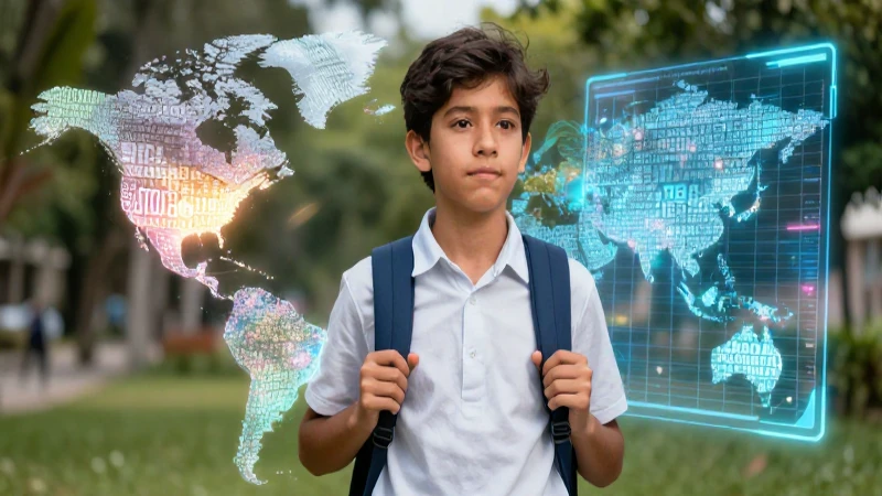 Estudiante mexicano en ilustración educativa premium digital