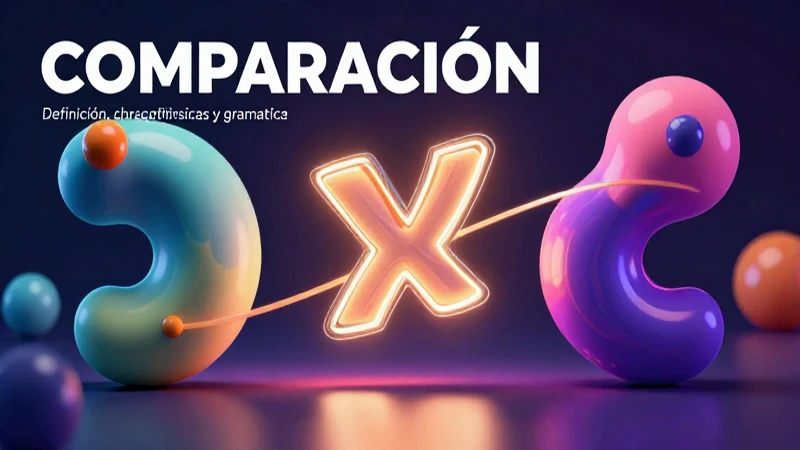 Comparación: Definición, características y gramática 4 Visual premium de gramática con estilo mexicano