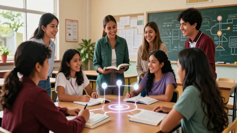 Clase mexicana moderna y colaborativa