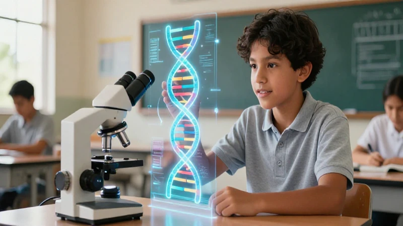 Estudiante mexicano ve ADN digital en el aula