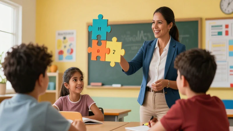 Clase moderna de español con rompecabezas de gramática