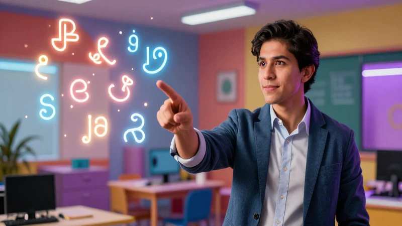 Educador mexicano enseña pronombres con gramática abstracta