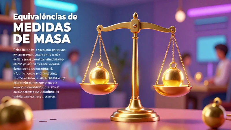 Aprende sobre equivalencias de masa con recursos visuales