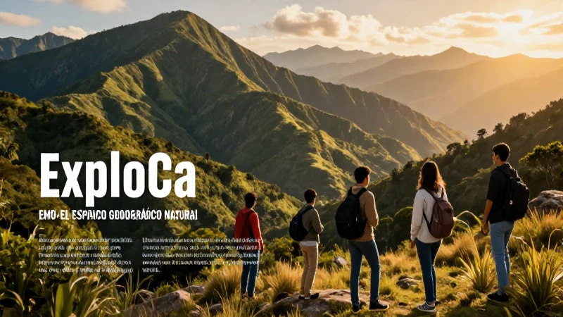 Estudiantes exploran el paisaje montañosos