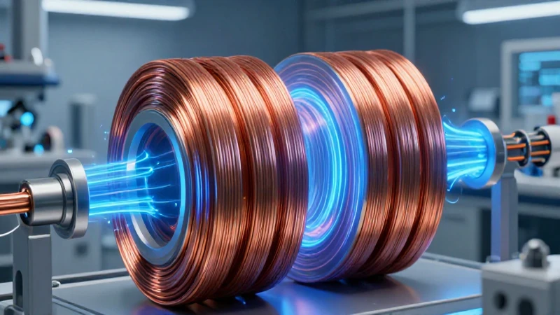 Bobina de energía electromagnética detallada