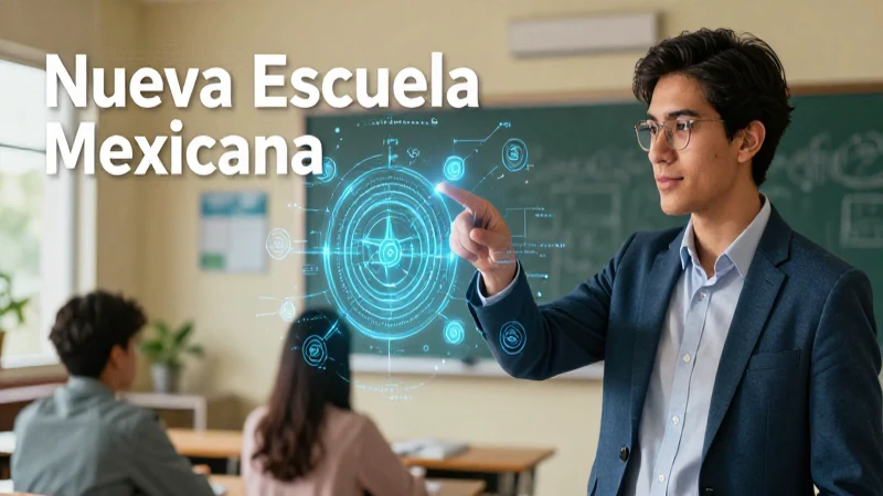 Educador atractivo explica tecnología en México