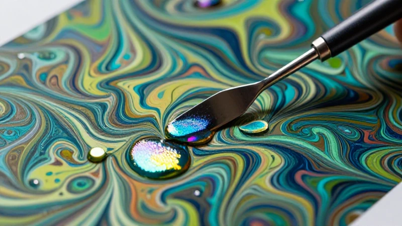 Pintura mármol vibrante y detallada