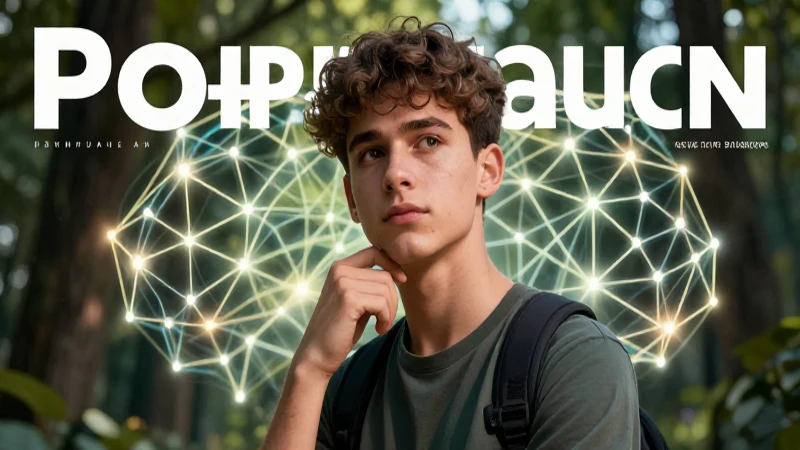 Comportamiento: Definición, Influencia y Clasificación 7 Retrato conceptual de joven con redes neuronales