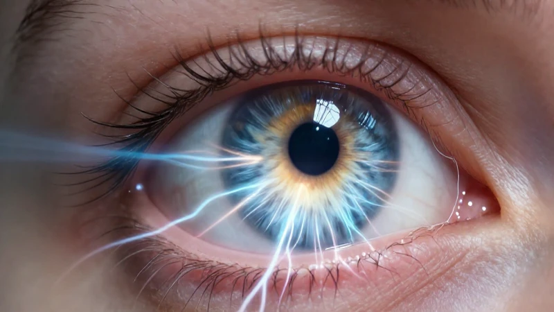 Conoce la impactante influencia de la luz en nuestra visión: composición y efectos 4 Ojo humano brillante con caminos neurales