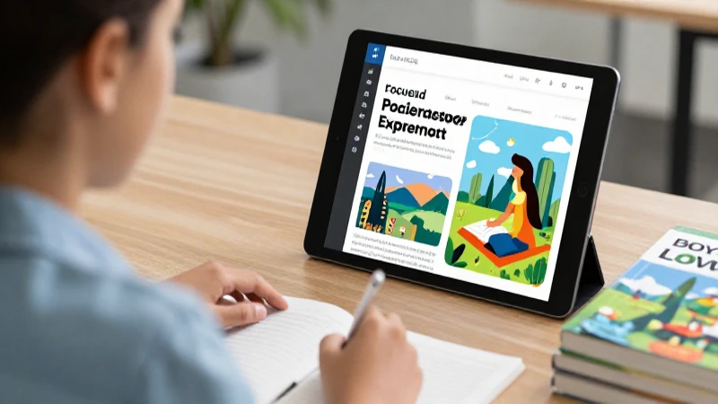 Comodidad de usar tablet para comprar libros digitales